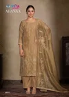 Ahanaa By Vipul Catonic Silk Organza Designer Salwar Suits
